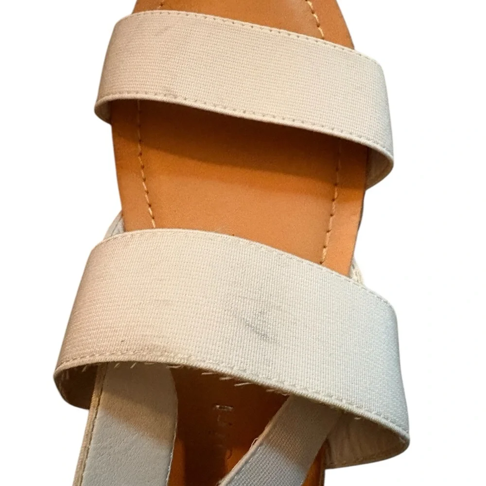 Madden Girl Womens Sandals Strap White Brown 7.5M - Picture 6 of 7